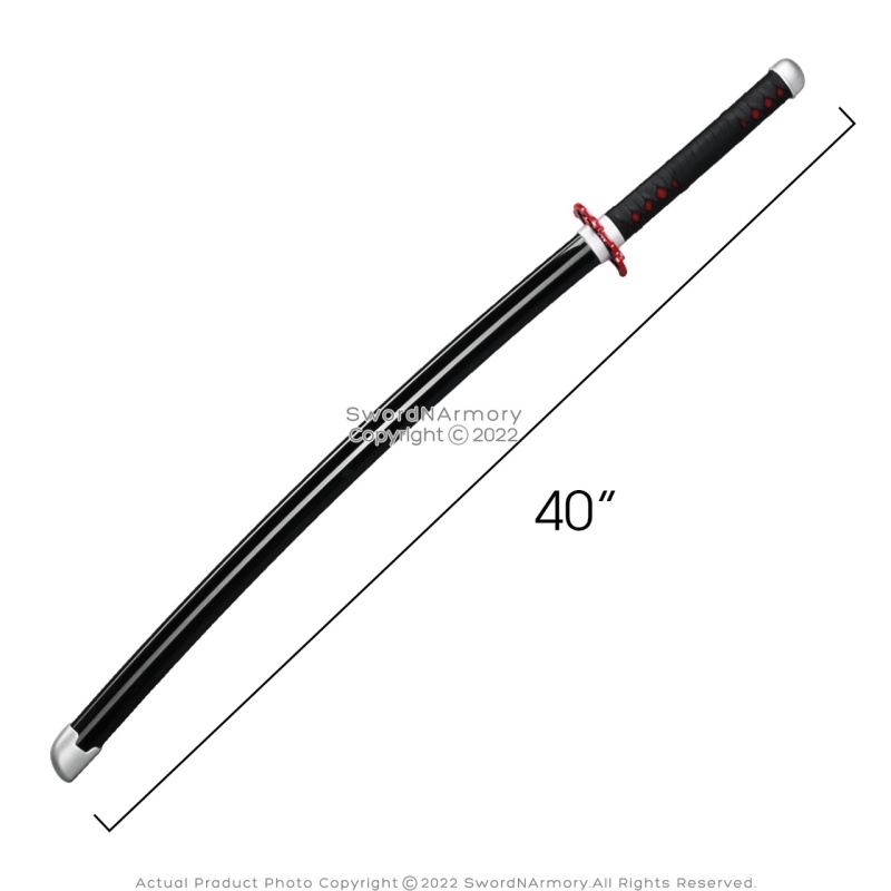 40" Abs Plastic Blade Tanjiro Kagura Nichirin Katana Samurai Sword