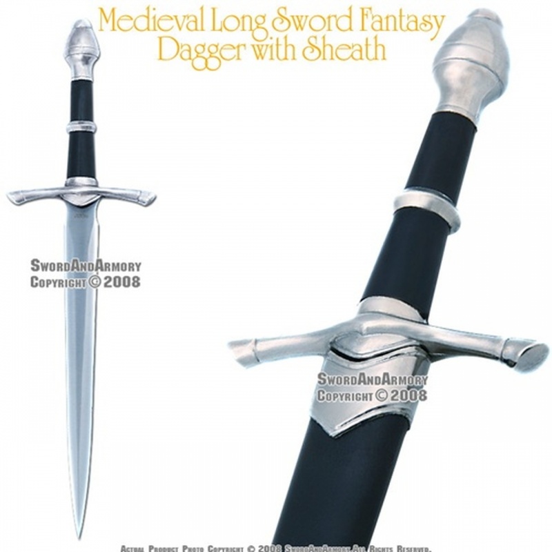 Medieval Historical Sword Fantasy Dagger With Sheath Renaissance Costume