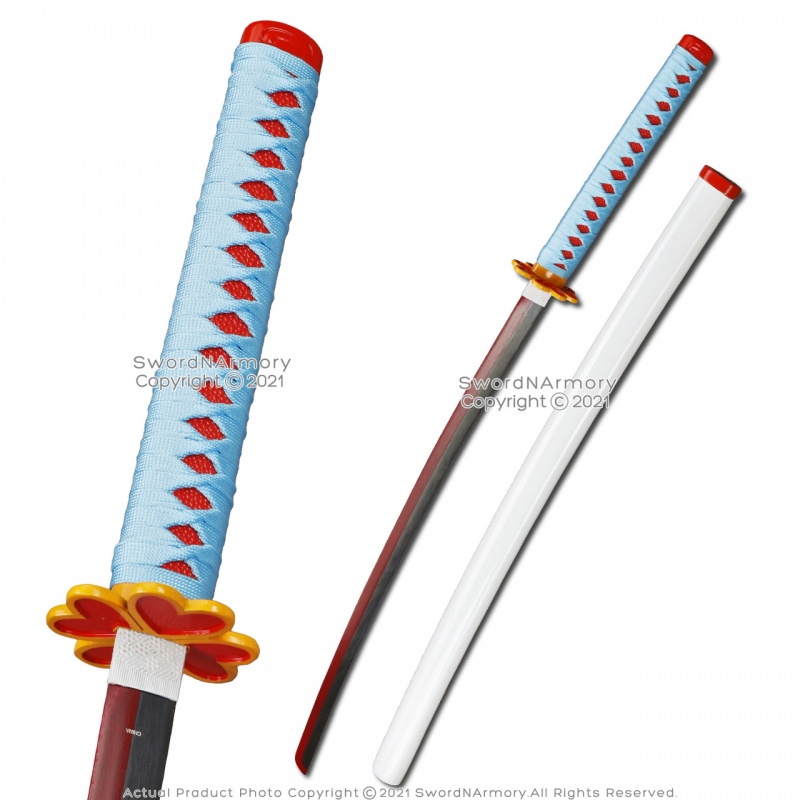 40.5" Steel Mitsuri Kanroji Nichirin Katana Sword Demon Killer Anime Fantasy