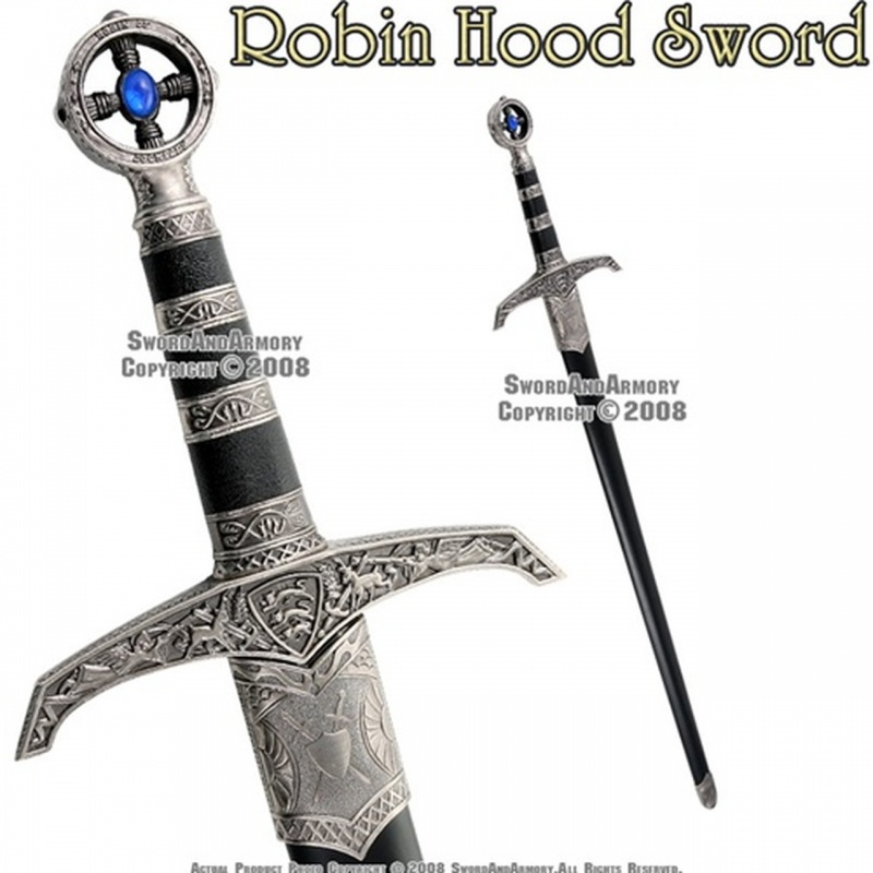 Medieval Crusader Knight Robin Hood Sword With Sheath Renaissance Costume