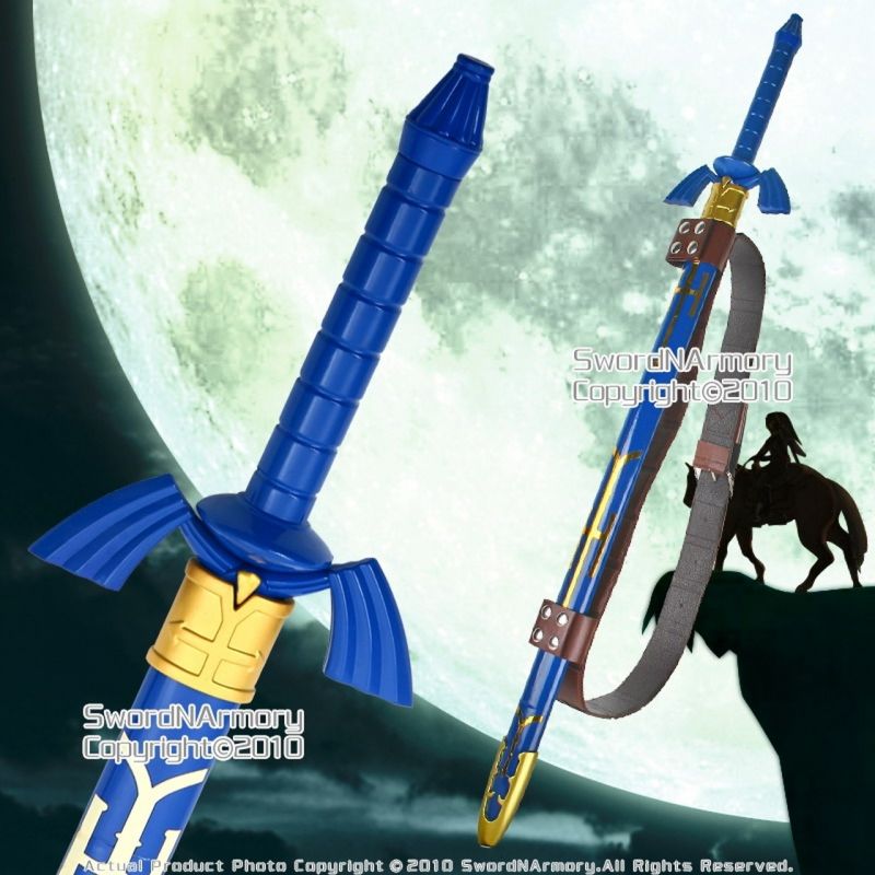 Anime Zelda Link's Twilight Princess Master Sword With Scabbard And Sword Belt