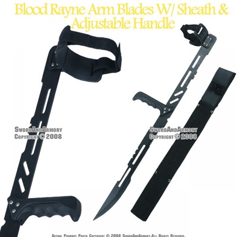 Blood Rayne Arm Blades With Sheath & Adjustable Handle