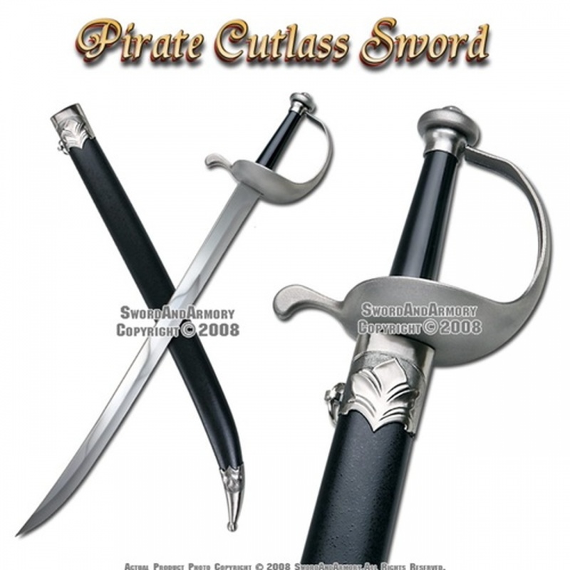 Caribbean Pirate Cutlass Sword Jack Sparrow Bow Guard