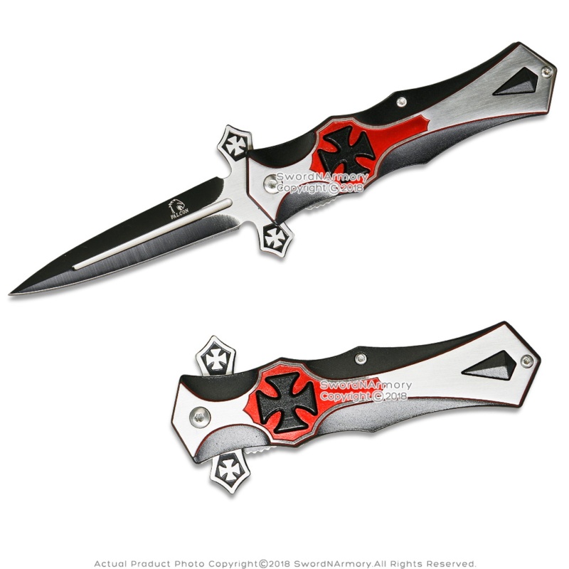 8-Inch Templar Spring-Assisted Folding Knife