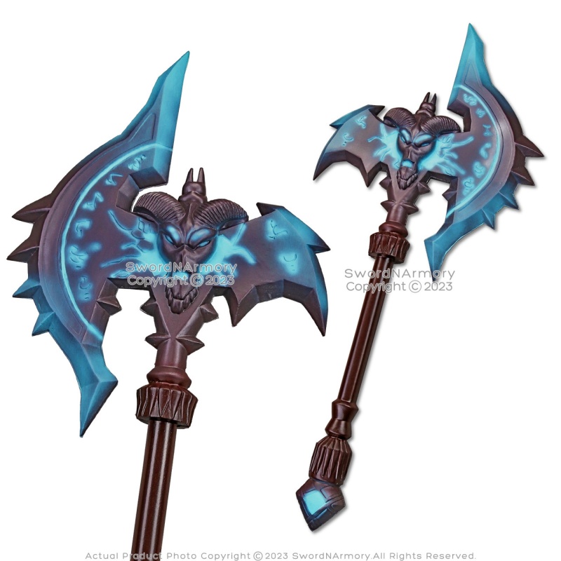 36" Shadowmourne Foam Axe Wow Knight Paladin Warrior Fantasy Video Game Prop