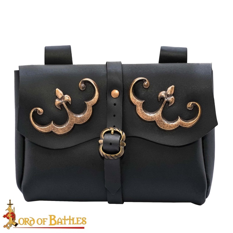 Late Medieval Handcrafted Leather Belt Pouch