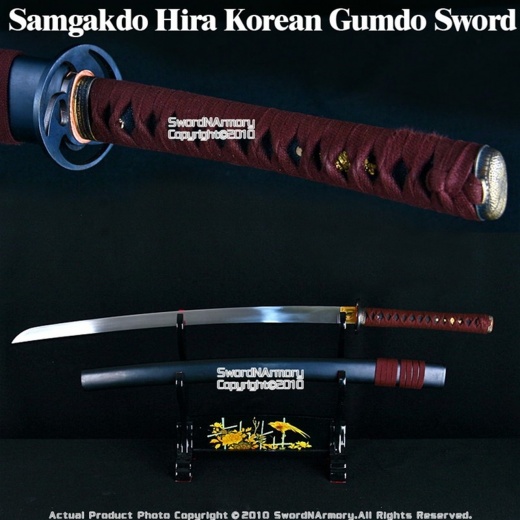 "Slightly Sharp" Munetoshi Yuki Samgakdo Hira Korean Gumdo Sword Mat Cutter