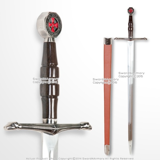 Kingdom Of Heaven Medieval Crusader Knight Sword Of Ibelin With Scabbard Larp