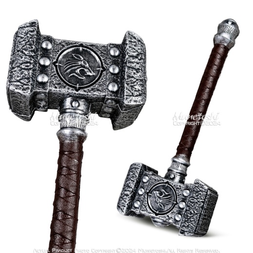 Munetoshi 21” Foam Doomhammer Orgrim Thrall Orc Horde Wow Video Game Cosplay Costume Prop