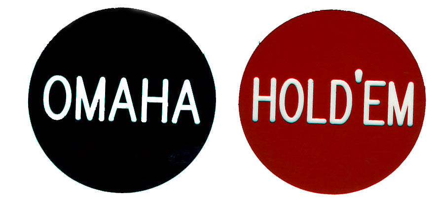 Omaha Hold'em 2 Diameter Lammer Button