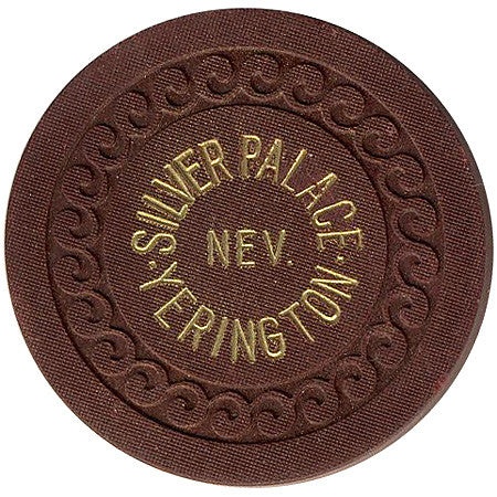 Silver Palace Casino Yerington Nevada Brown Roulette Chip 1930s