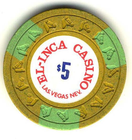 El Inca Casino Las Vegas Nevada $5 Chip 1977
