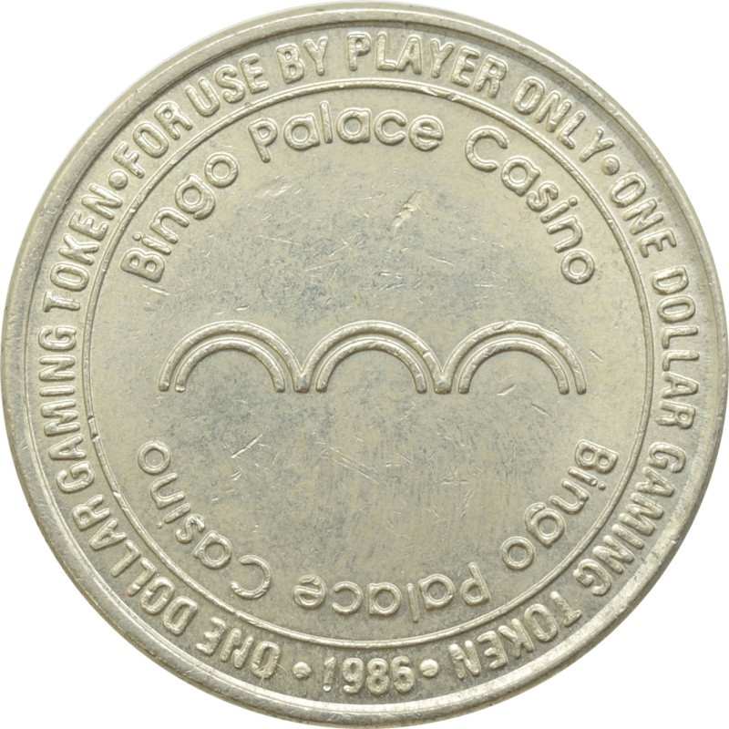 Bingo Palace Casino Las Vegas Nv $1 Token 1986