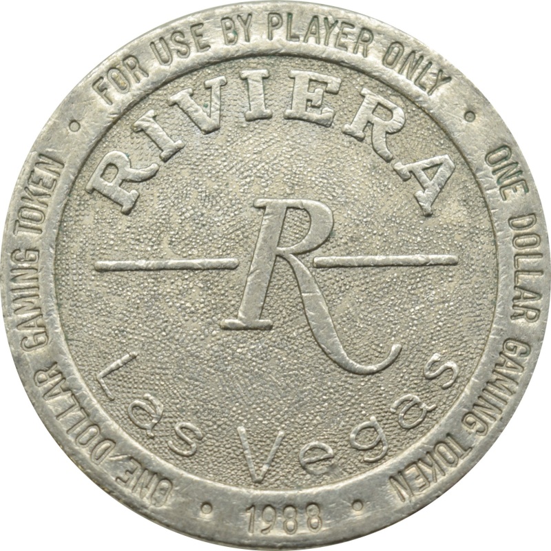 Riviera Casino Las Vegas Nv $1 Token 1988
