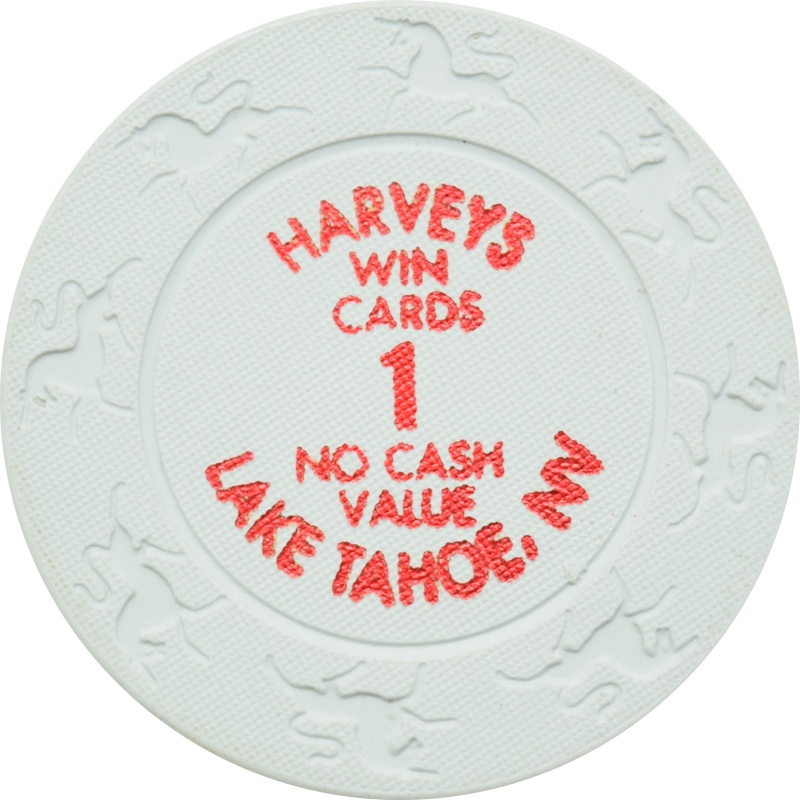 Harvey's Casino Lake Tahoe Nevada Win Cards 1 Ncv Chip 2000