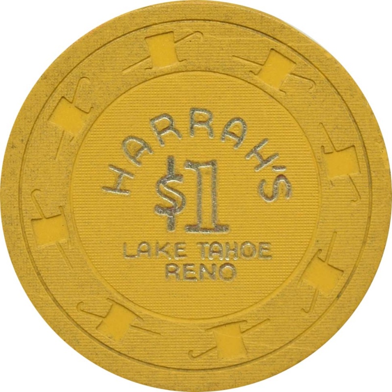 Harrah's Casino Reno & Lake Tahoe Nevada $1 Chip 1960s