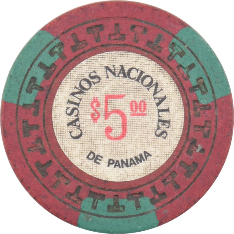 新品未開封 レアデック USPC Panama Casino Casinos Nacionales De Panama $5 Panama City, PANAMA Gaming