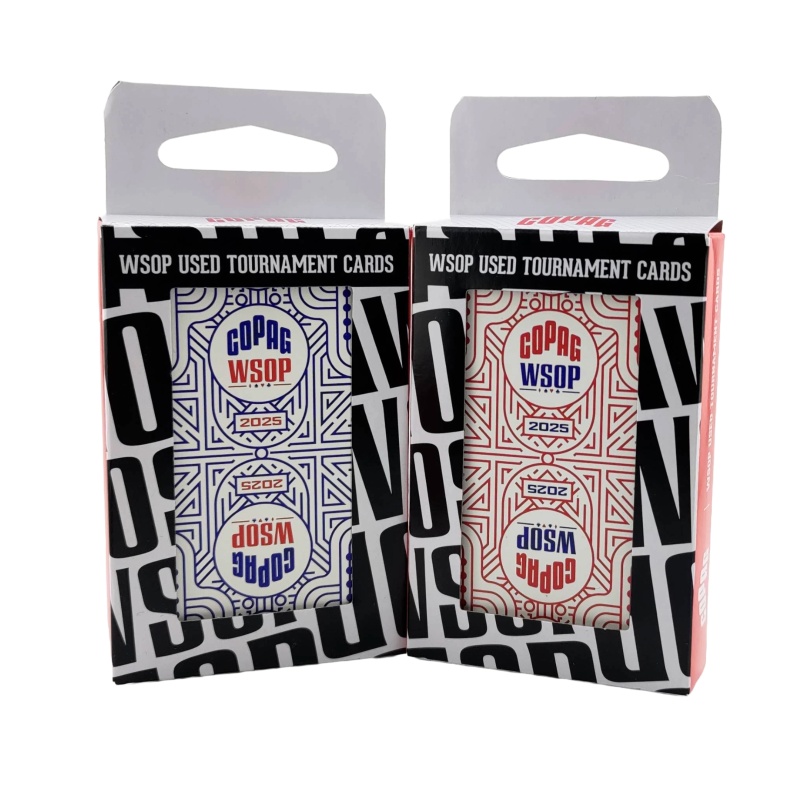 Copag 2025 Wsop Played 100% Plastic Playing Cards Bridge Narrow 2-Deck Set Jumbo Index
