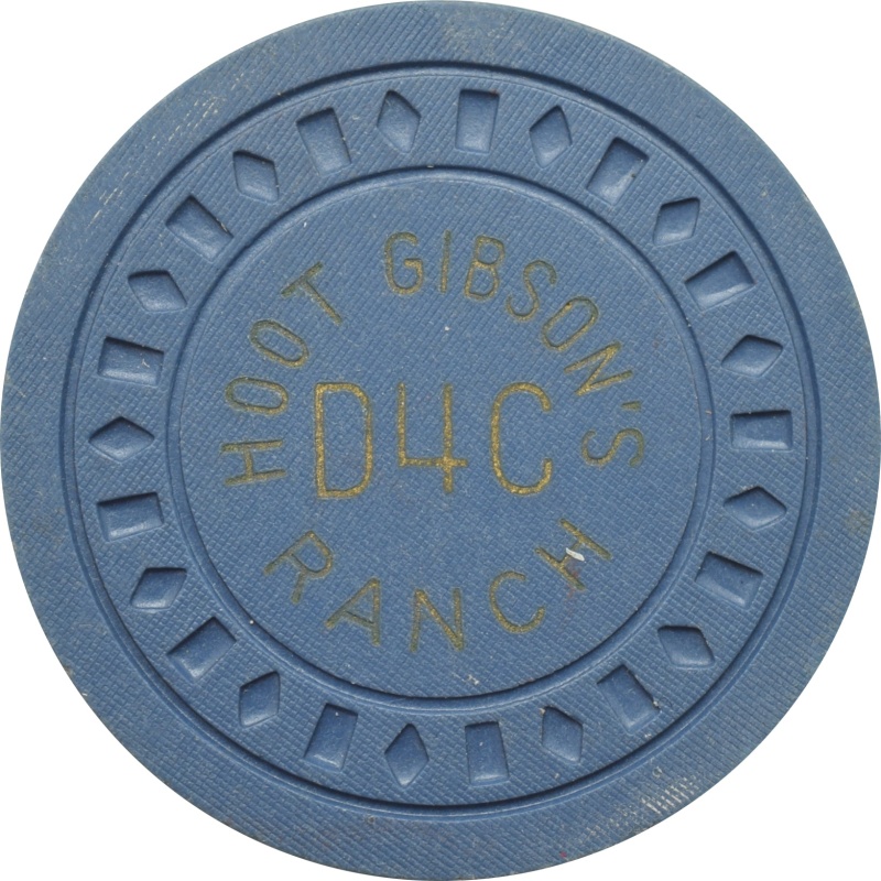 Hoot Gibson's D4c Ranch Casino Las Vegas Nevada $25 Chip 1946