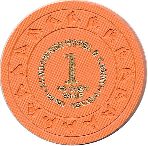 Sundowner Hotel & Casino Reno Nevada $1 Ncv Chip 1990s