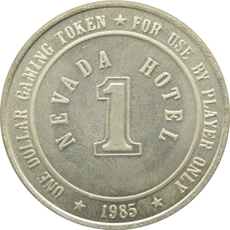 Hotel Nevada Casino Battle Mountain Nv $1 Token 1985