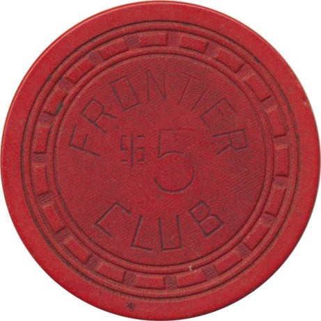 Frontier Club Casino Las Vegas Nevada $5 Chip 1940s