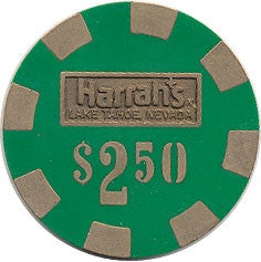 Harrah's Casino Lake Tahoe Nevada $2.50 Chip 1980s