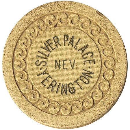 Silver Palace Casino Yerington Nevada Beige Roulette Chip 1930s