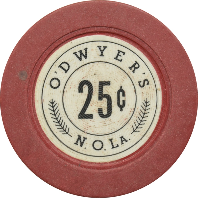 O'dwyer's Illegal Casino New Orleans Louisiana 25 Cent Chip