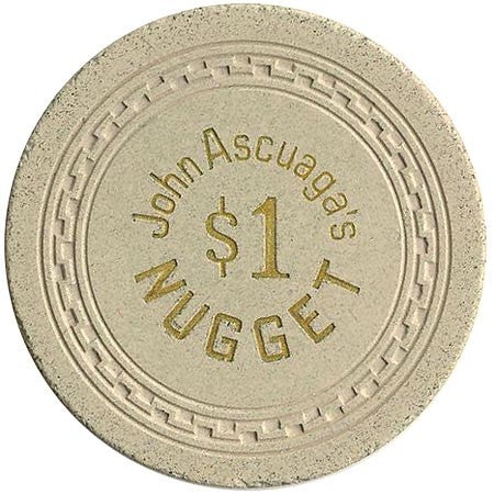 Nugget John Ascuaga's Casino Sparks Nevada $1 Chip 1960