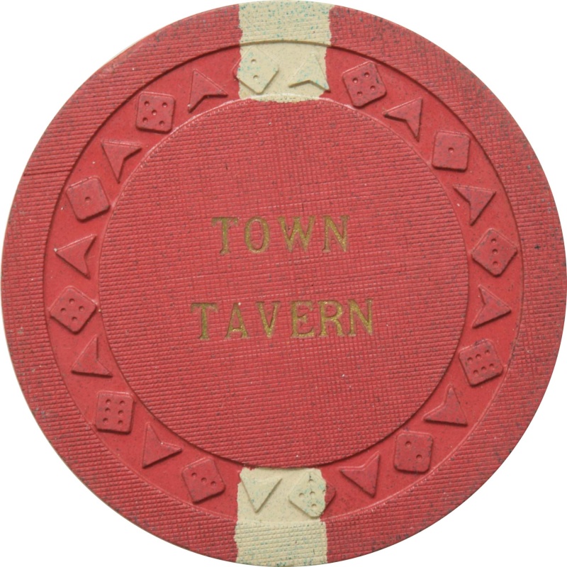 Town Tavern Casino Las Vegas Nevada $5 Chip 1957