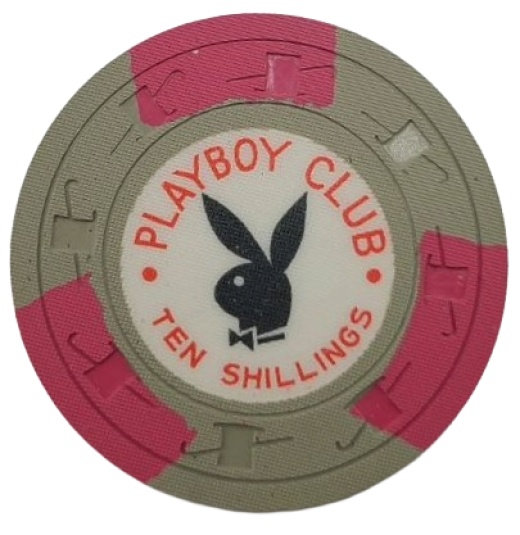 Playboy Club Casino London England 10 Shillings Chip