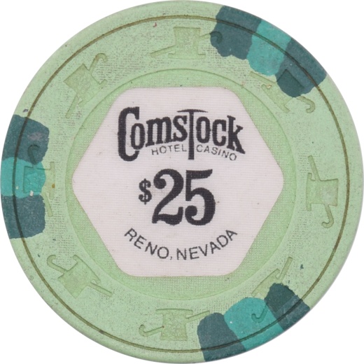 Comstock Casino Reno Nevada $25 Chip 1980s