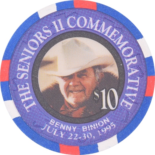 Oceanside Card Room Casino Oceanside California $10 Benny Binion Chip