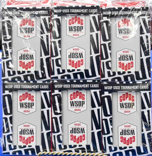 2024 Set Of 30 Authentic Decks Dealt At Wsop Used Copag Plastic Playing Cards Bridge Standard Index 30 Black