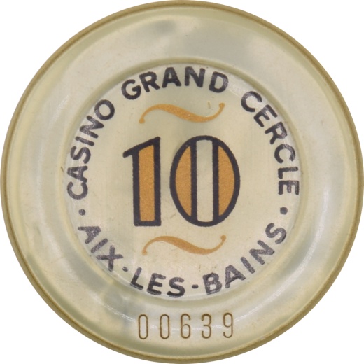 Casino Grand Cercle Aix Les Bains France 10Frf 37Mm Jeton