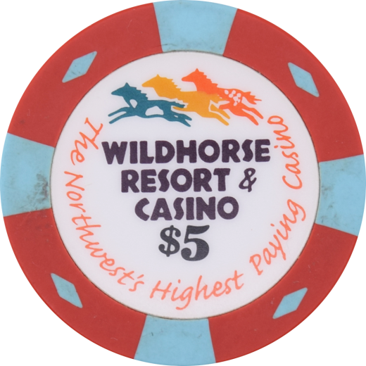 Wildhorse Casino Pendleton Oregon $5 Chip - Authentic Collectible