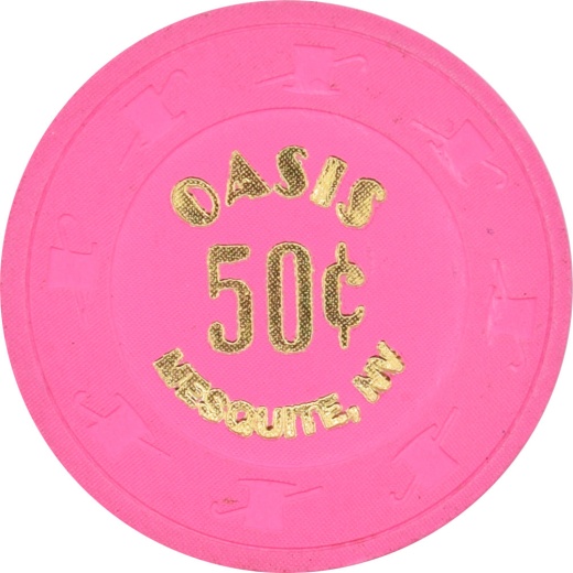 Oasis Casino Mesquite Nevada 50 Cent Chip 2001