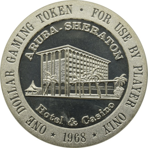Aruba Sheraton Casino Palm Beach $1 Token 1968