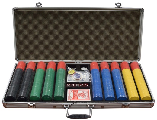 Otd 8.5 Gram Diamond Silver Case 650 Chip Set