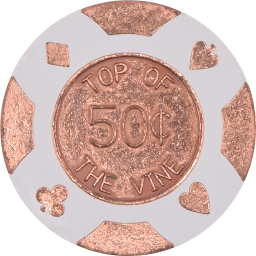 Top Of The Vine Casino Lebec California 50 Cent Chip