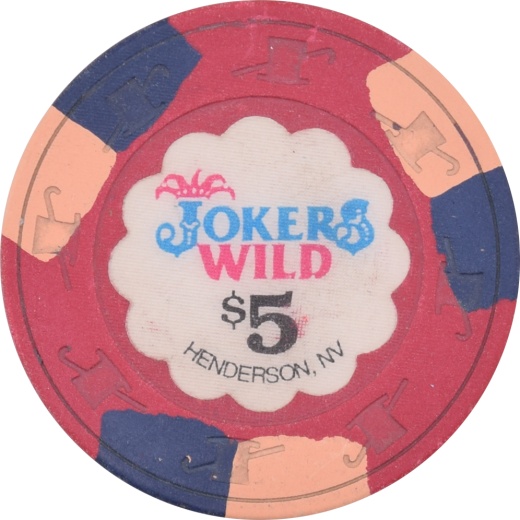 Jokers Wild Casino Henderson Nevada $5 Chip 1993