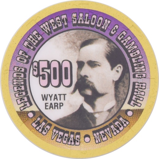 Legends Of The West Saloon & Gambling Hall $500 Paulson H&C Chip
