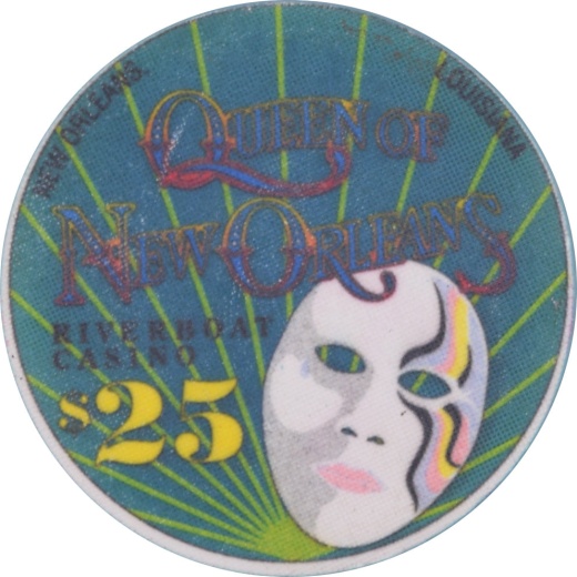 Hilton Queen Of New Orleans Riverboat Casino New Orleans Louisiana $25 Secondary Chip