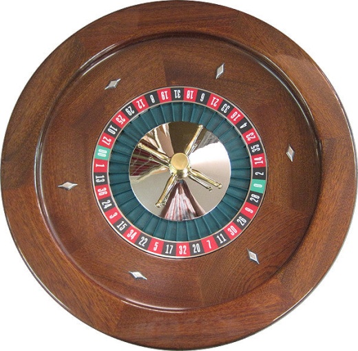 Professional Solid Mahogany Roulette Wheel