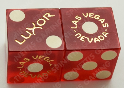 Luxor Casino Las Vegas Used Matching Logo Pair Of Dice
