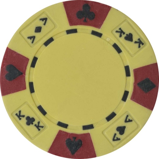 Tri-Color 14G Ace / King Pro Poker Chips Set Of 25