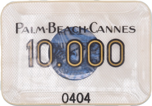 Casino Le Palm Beach Cannes France ₣10000 Plaque