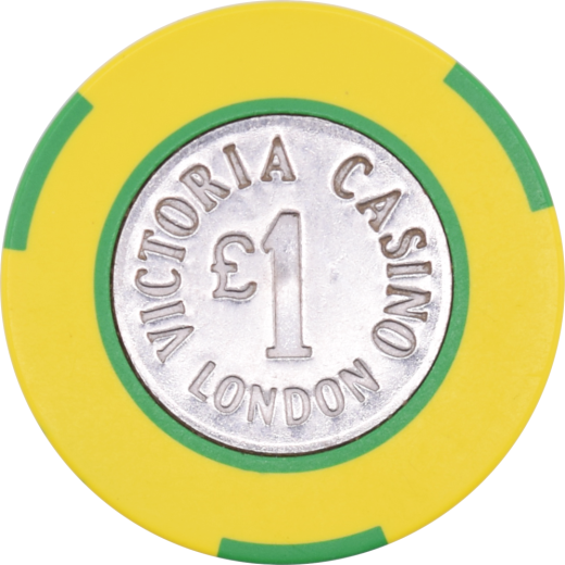 Victoria Casino £1 Chip - Authentic Casino Collectible