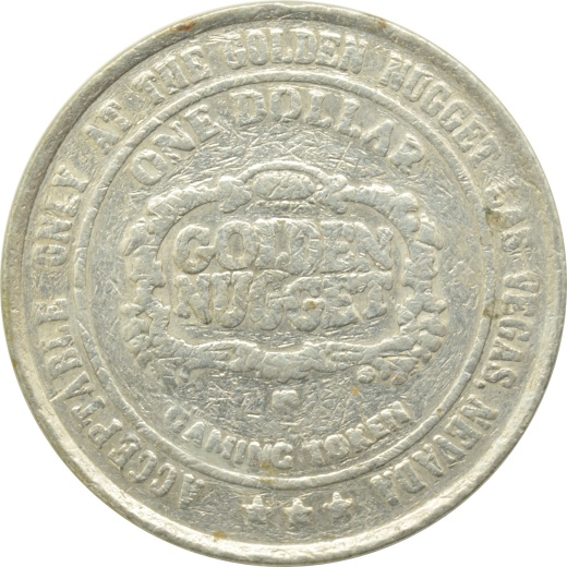 Golden Nugget Casino Las Vegas Nv $1 Token 1988